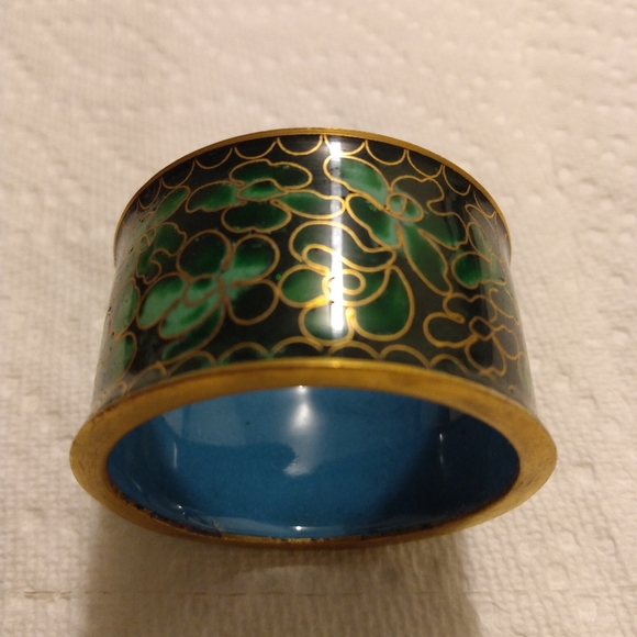 New Vintage Cloisonne Napkin Ring Serviette - Picture 2 of 7